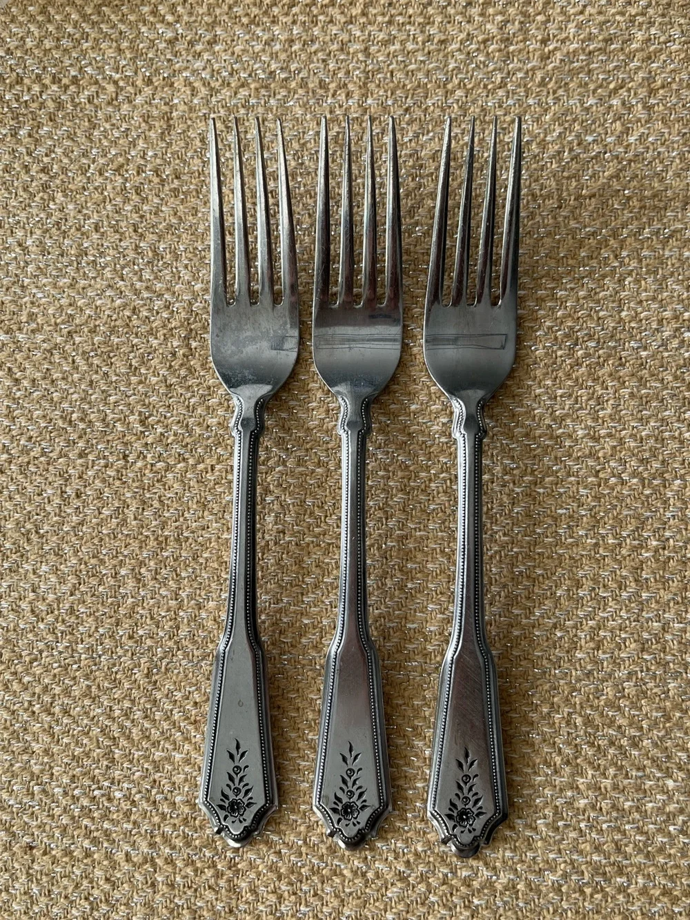 Norcrest-Brentwood (Stainless) by Rogers STANLEY ROBERTS Dinner Forks (3)